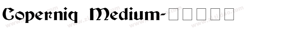 Coperniq Medium字体转换